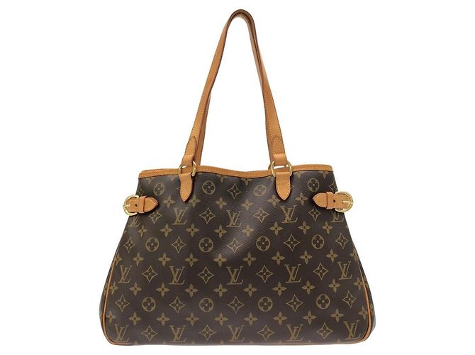 Louis Vuitton Monogram Batignolles Horizontal Handtasche Braun