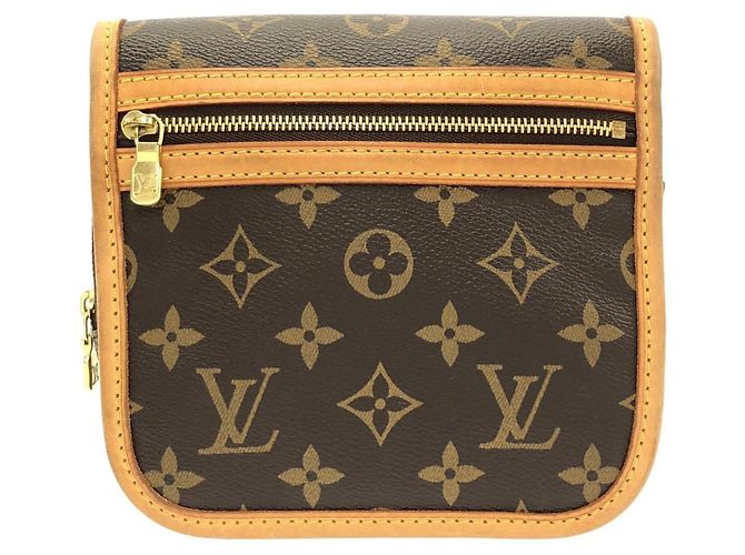 Bumbag Bolsa de cintura Louis Vuitton Monogram Bosphore M40108 Bolsa de ombro Marrom