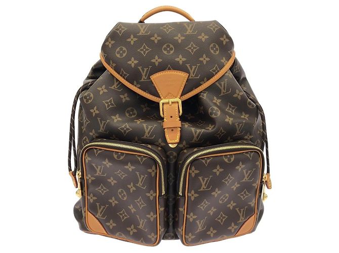 Mochila Louis Vuitton Monogram Montsouris Cargo Marrom