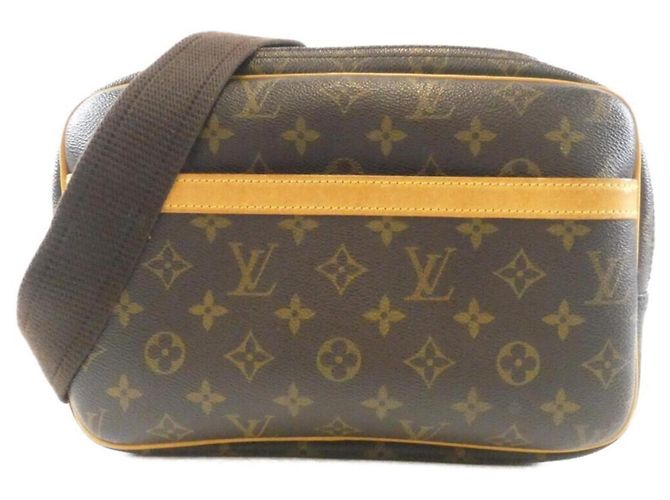 Bolsa de Ombro Louis Vuitton Monogram Reporter Marrom