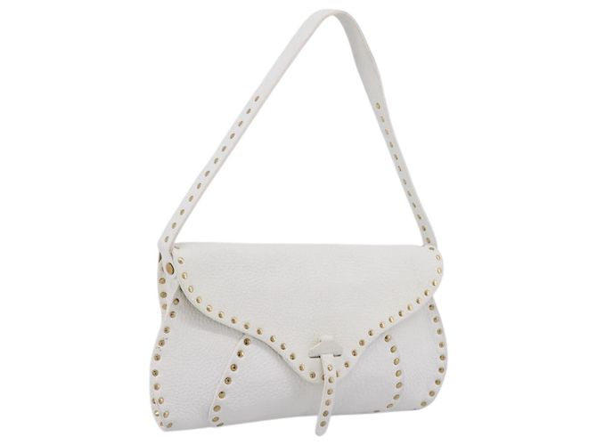 Céline Borsa a tracolla CELINE in pelle oro e bianca autentica 201963 Bianco D'oro