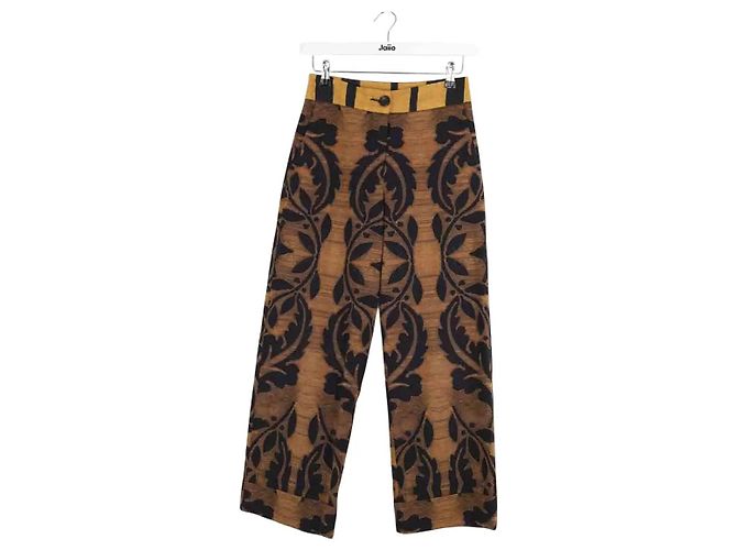 Autre Marque Pantalones anchos marrones Castaño