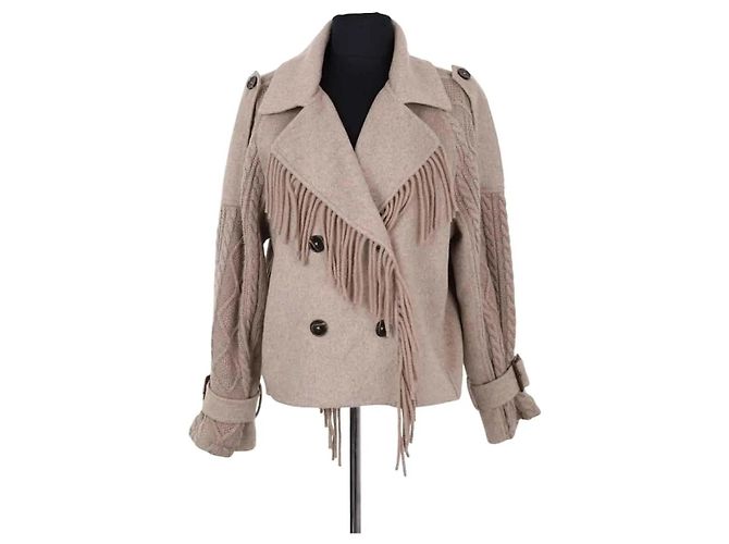 Autre Marque Abrigo Notshy de lana beige S