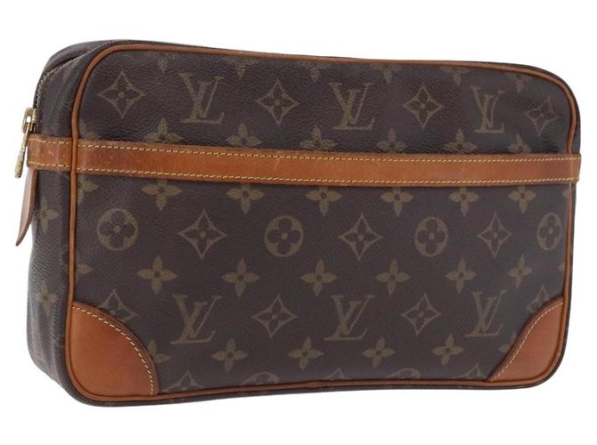 LOUIS VUITTON Monogram Compiegne 28 Clutch Bag M51845 LV Auth BA15481 Monograma