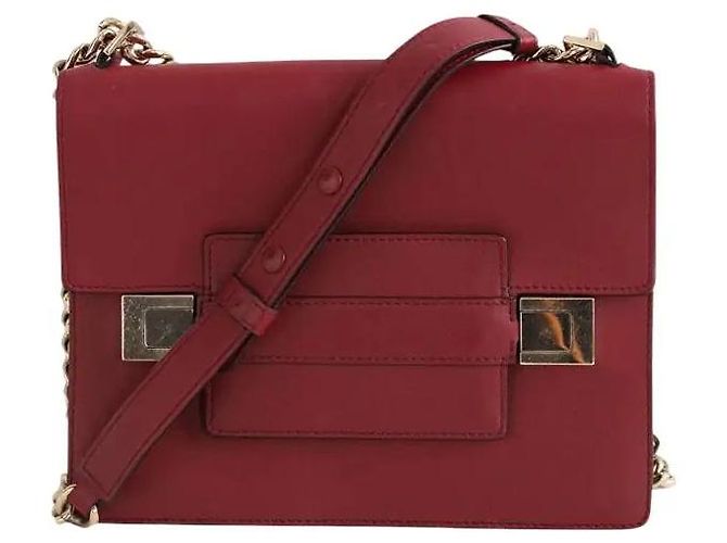 Delvaux Bolsa de ombro vermelha Vermelho