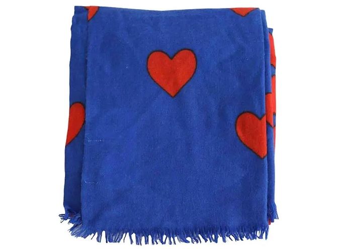 Étole Eric Bompard en cachemire bleu