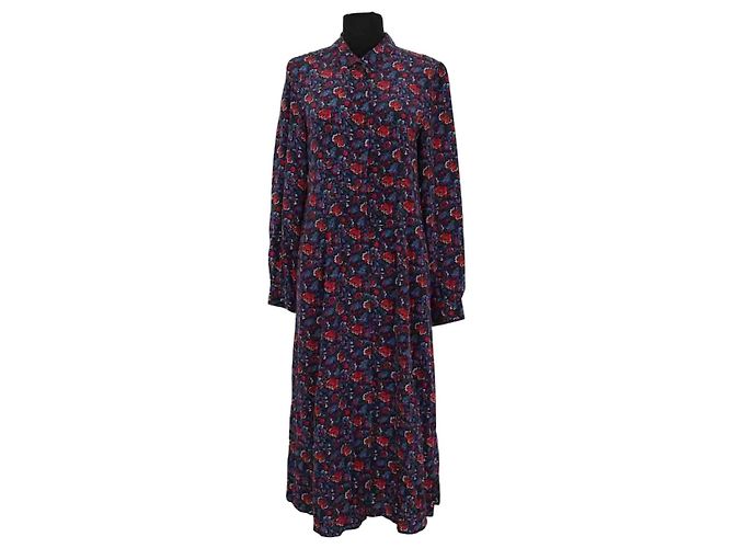 DMN Kleid aus Seide Blau