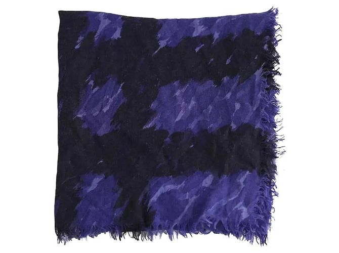Chèche Burberry in cotone blu
