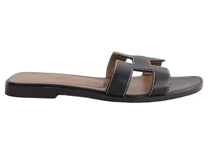 Hermès Sandali Oran neri Nero