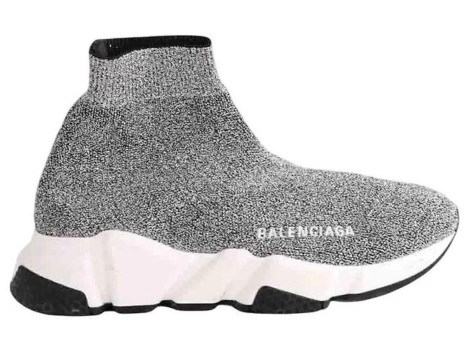 Balenciaga Baskets Speed argentées