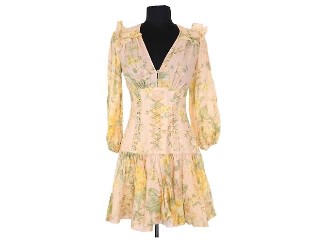 Zimmermann Vestido rosa
