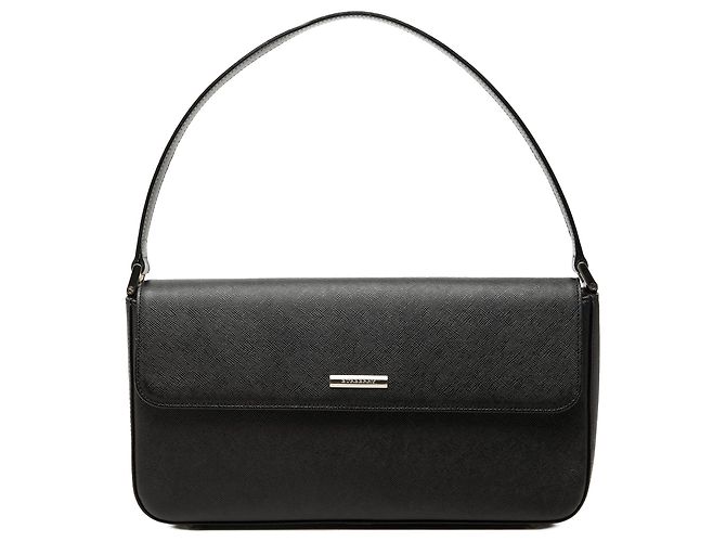 Borsa a tracolla con patta in pelle Burberry nera Nero