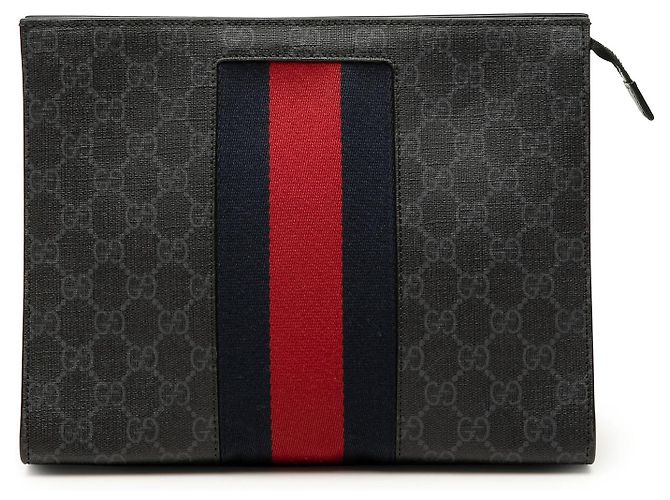 Clutch Gucci GG Supreme Web Nera Nero