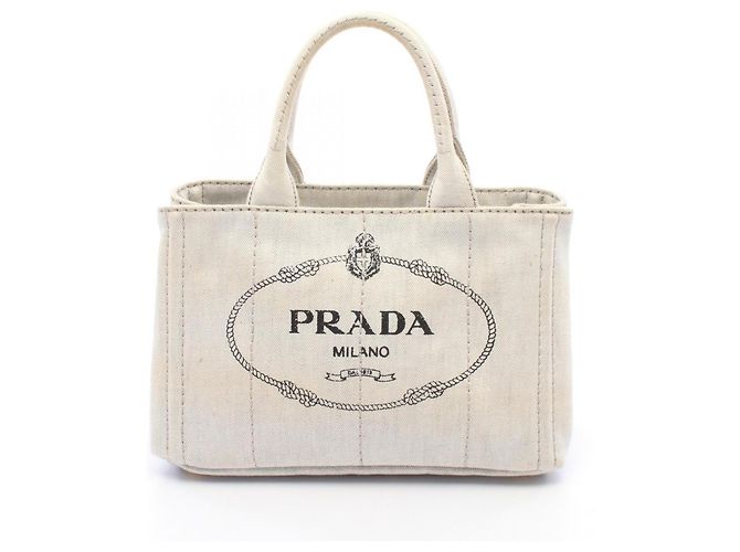 Prada Denim Canapa Tote Bag