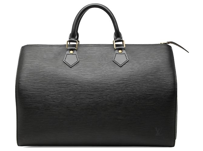 Borsa Boston Louis Vuitton Epi Speedy 35 Nera Nero