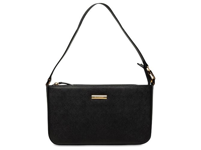 Borsa a tracolla Burberry in pelle nera Nero