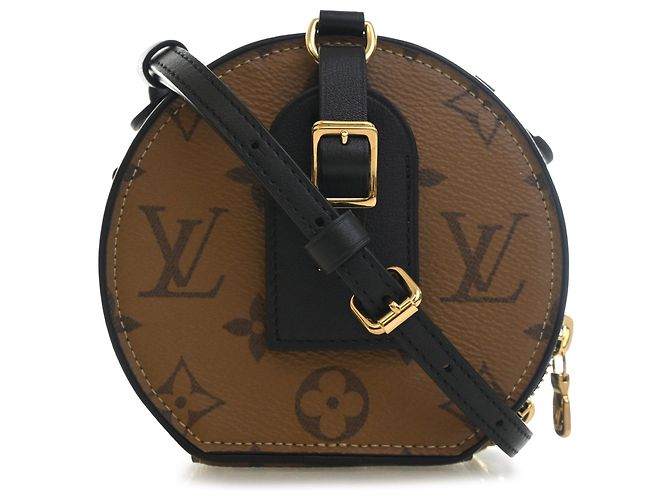 Borsa Satchel Mini Boite Chapeau Louis Vuitton Monogram Reverse Marrone
