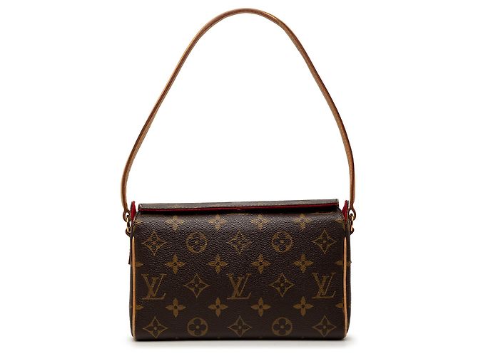Borsa a tracolla Louis Vuitton Monogram Recital Marrone