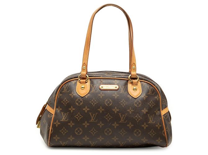 Borsa Louis Vuitton Monogram Montorgueil PM Marrone