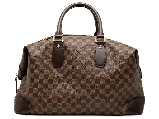Borsa da viaggio Louis Vuitton Damier Ebene Vaslav Marrone