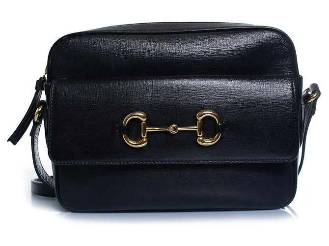 Gucci, Borsa a tracolla 1955 con morale nero