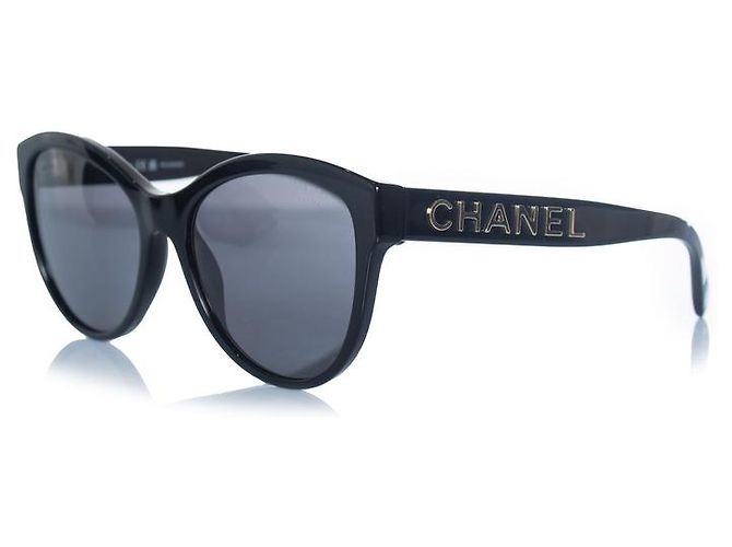 Chanel, gafas de sol polarizadas negras Negro