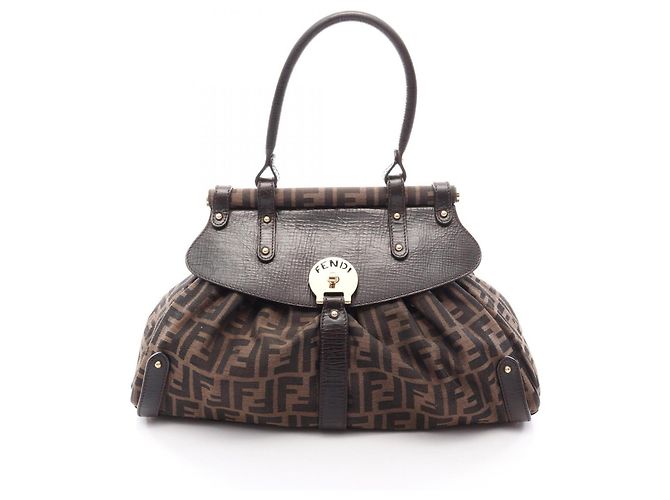 Fendi Zucca Borsa Magic Handbag Marron