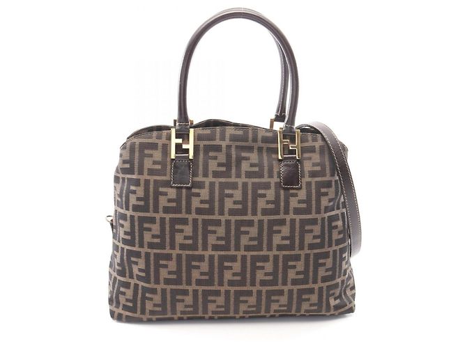 Borsa 2-Way Fendi Zucca Marrone