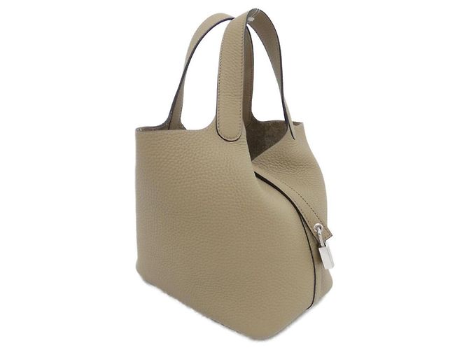 Hermès Bolsa Hermes Picotin Lock PM Bege