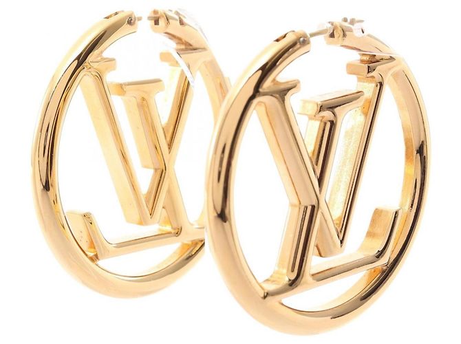 Louis Vuitton Boucles d'Oreilles Hoop Louise Earrings D'oro