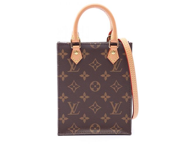 Bolsa 2-Way Louis Vuitton Petite Sac Plat Marrom