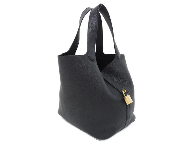 Hermès Borsa Hermes Picotin Lock MM Nero