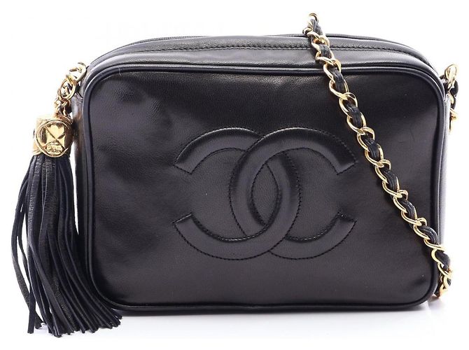 Chanel Coco Mark Shoulder Bag Black