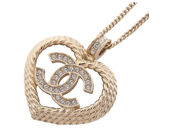 Collana Chanel Coco Mark Heart D'oro