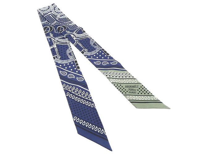 Hermès Twilly Hermes EPERON D'OR Bianco Blu