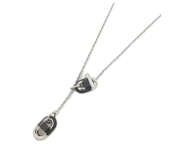 Collier Hermès Chaine Maillon PM Noir