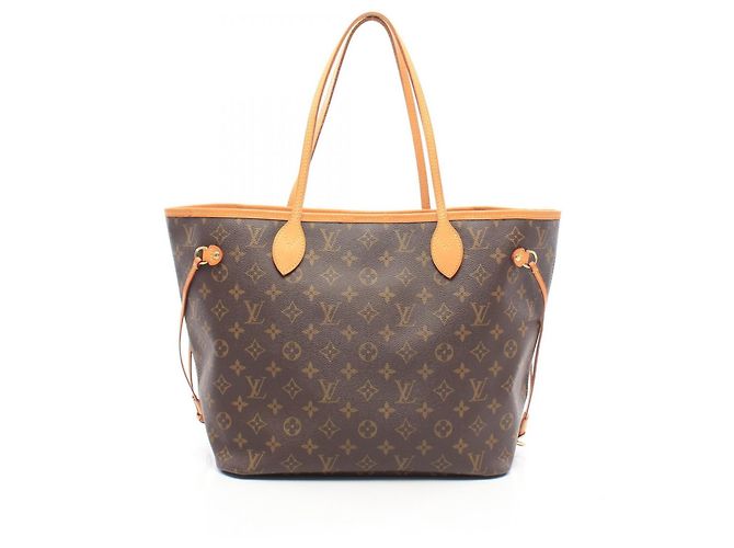 Borsa Tote Louis Vuitton Neverfull MM Monogram Marrone
