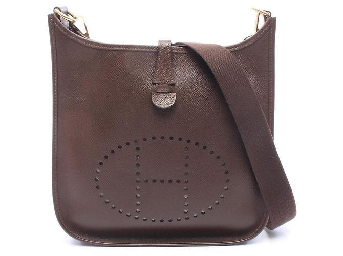 Hermès Borsa a tracolla Hermes Evelyne 1 PM Marrone Cioccolato
