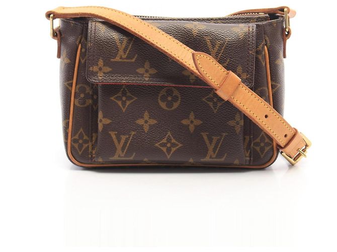 Louis Vuitton Vivacite PM Shoulder Bag Brown