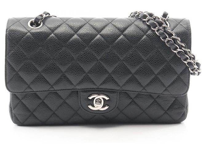 Sac à épaule Chanel Matelassé Double Flap Noir