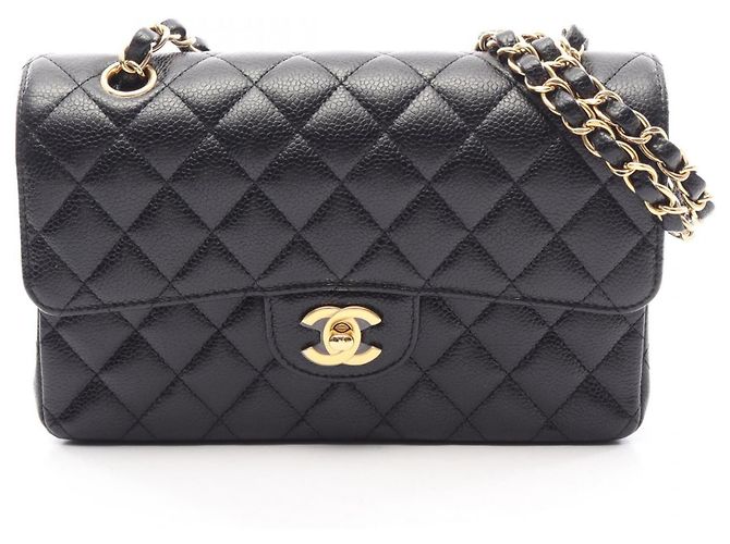 Borsa a tracolla Chanel Matelassé Double Flap Nero