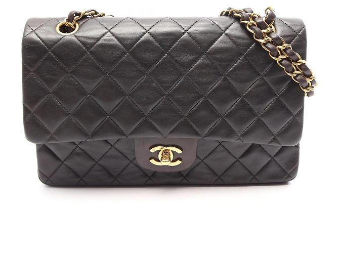 Borsa a tracolla Chanel Matelassé Double Flap Nero