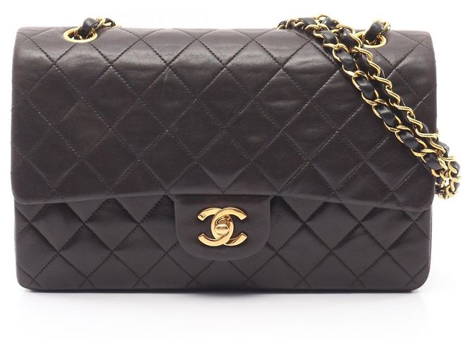 Borsa a tracolla Chanel Matelassé Double Flap Nero