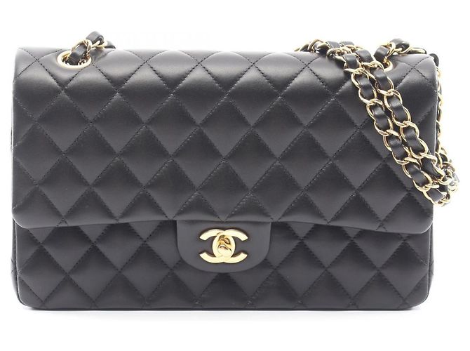 Borsa a tracolla Chanel Matelassé Double Flap Nero