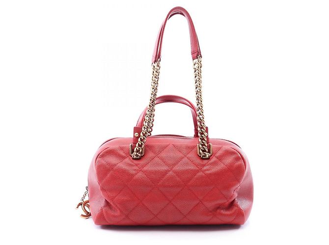 Borsa Bowling Chanel Matelassé Rosso