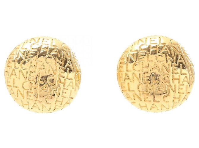Boucles d'oreilles clips plaquées or Chanel Doré