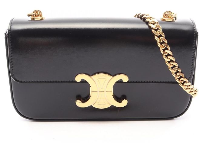 Céline Borsa a tracolla Celine Claude Triomphe Nero