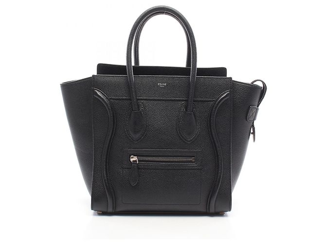 Céline Borsa a mano Celine Luggage Micro Shopper Nero
