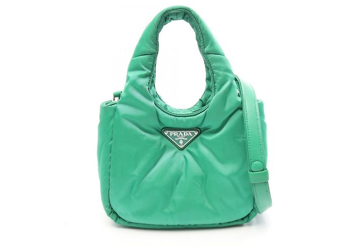 Bolsa Prada acolchoada 2-Way Verde