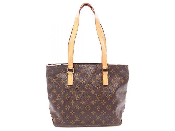 Bolsa de Ombro Louis Vuitton Cabas Piano Monogram Marrom